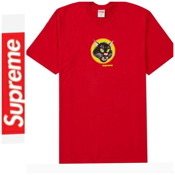 Supreme Other - Supreme Black Cat TeeStyle: RedSize: Large NWT